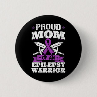 Macaron Rond 5 Cm Epilepsie Guerrier Maman Epileptique Saisie Troubl
