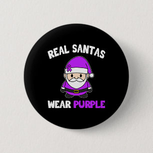 Macaron Rond 5 Cm Epilepsie Les Santas Véritables Portent Un Soutien