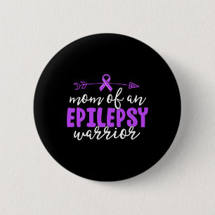 Macaron Rond 5 Cm Epilepsie Maman Purple Ribbon Sensibilisation Mère