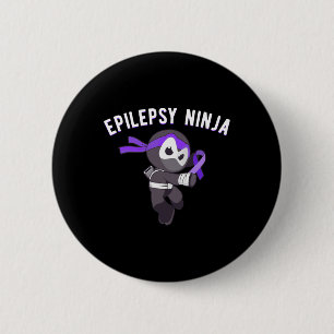 Macaron Rond 5 Cm Epilepsie Ninja Sensibilisation épileptique Arts m