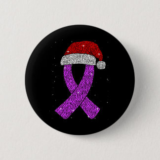 Macaron Rond 5 Cm Epilepsie Noël Casquette Purple Sensibilisation Ri