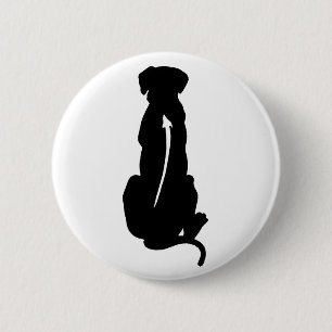 Macaron Rond 5 Cm Épine de race de chien de Rhodesian Ridgeback