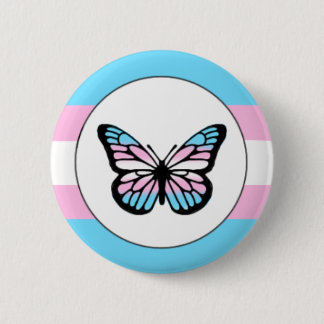 Macaron Rond 5 Cm Épingle à papillon transgenre Pride