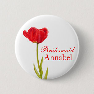 Macaron Rond 5 Cm Épingle/bouton du mariage de la femme de chambre à