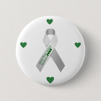 Macaron Rond 5 Cm Épingle de blessure du cerveau Anoxique