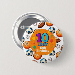 Macaron Rond 5 Cm Épingle de célébration d'anniversaire personnalisé