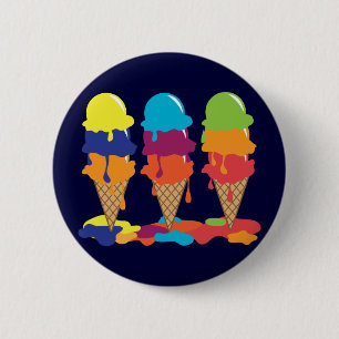 Macaron Rond 5 Cm Épingle de glace