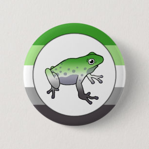 Macaron Rond 5 Cm Épingle de grenouille à fierté aromatique