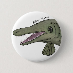 Macaron Rond 5 Cm Épingle de lépisosté alligator
