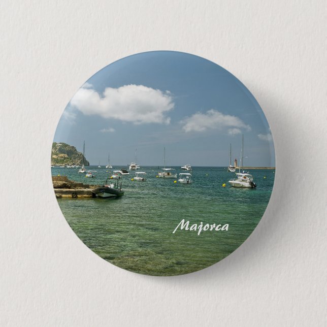 Macaron Rond 5 Cm Épingle de Majorque (Devant)