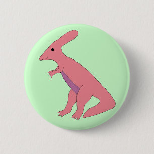 Macaron Rond 5 Cm Épingle de parasaurolophus