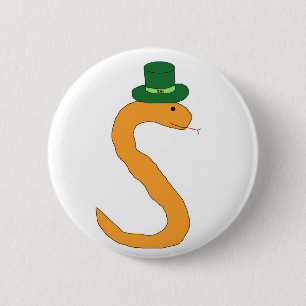 Macaron Rond 5 Cm épingle de serpent irlandais