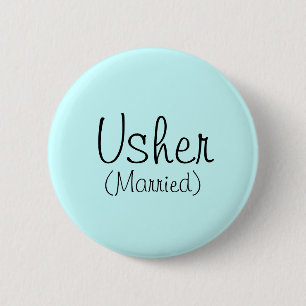 Macaron Rond 5 Cm Épingle (marié)