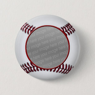 Macaron Rond 5 Cm épingle photo de balle de baseball