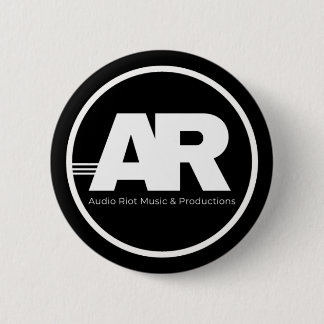 Macaron Rond 5 Cm Épinglette de cercle de logo Audio Riot