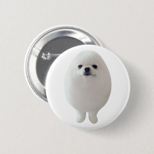 Macaron Rond 5 Cm Épinglette de mème de chien d'oeuf