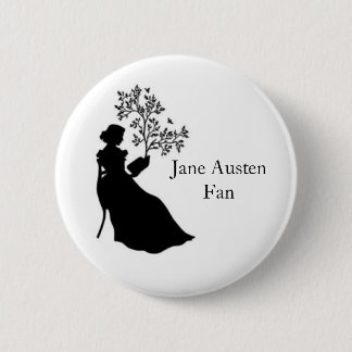 Macaron Rond 5 Cm épinglette Jane Austen Fan