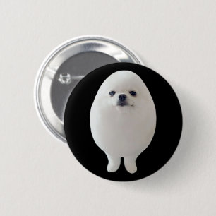 Macaron Rond 5 Cm Épinglette Mème de Chien Œuf