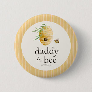 Macaron Rond 5 Cm Épinglette Papa Abeille Fête de Naissance Famille