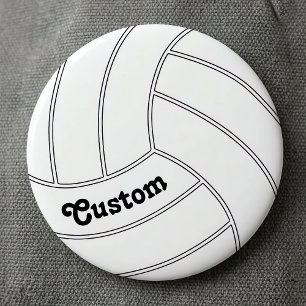 Macaron Rond 5 Cm Épinglette ronde personnalisable de volleyball