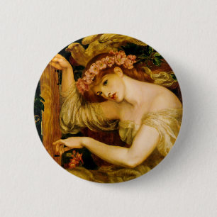 Macaron Rond 5 Cm Époque de mer par Dante Gabriel Rossetti