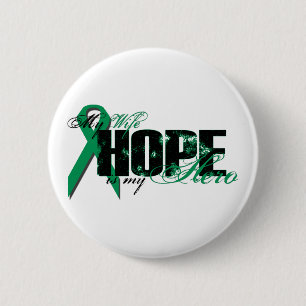 Macaron Rond 5 Cm Épouse mon héros - espoir de Cancer de rein