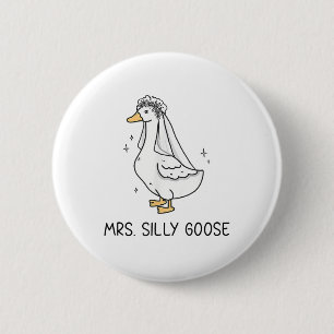 Macaron Rond 5 Cm Épouse Pour Être Mariage Épouse Silly Épouse Goose