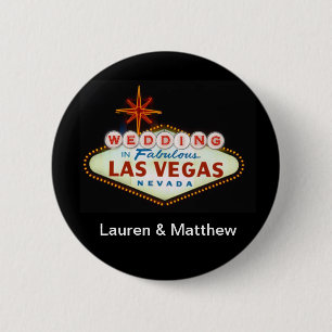 Macaron Rond 5 Cm Épouser à Las Vegas fabuleux