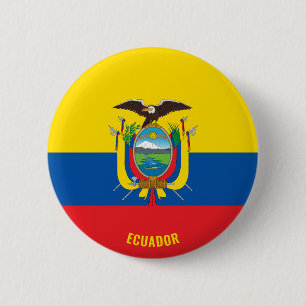 Macaron Rond 5 Cm Equateur Drapeau mignon Patriotique