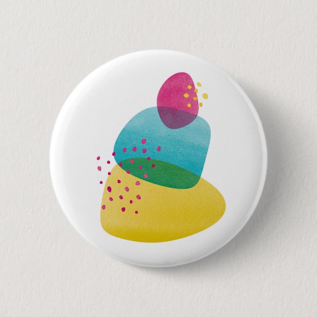 Macaron Rond 5 Cm Équilibre I (Devant)