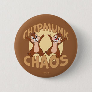 Macaron Rond 5 Cm Équipage Chipmunk Chaos