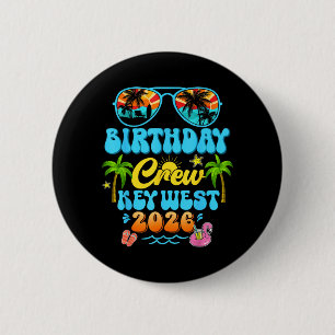 Macaron Rond 5 Cm Équipage d'anniversaire de Key West Croisière de v