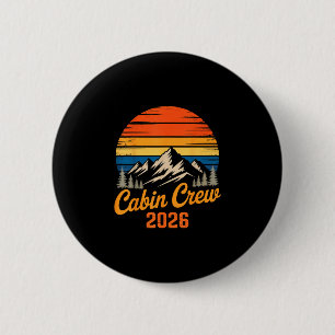 Macaron Rond 5 Cm Équipage de cabine 2026 montagne rétro coucher de