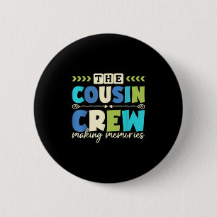 Macaron Rond 5 Cm Équipage de cousins 2025 Création de souvenirs Vac