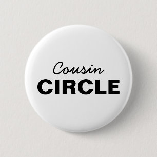 Macaron Rond 5 Cm Équipage de Cousins   Création de famille assortie