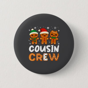 Macaron Rond 5 Cm Équipage de Cousins Noël 2025 Cookie Enfants Garço