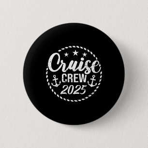 Macaron Rond 5 Cm Équipage de croisière 2025 Groupe de voyage de vac