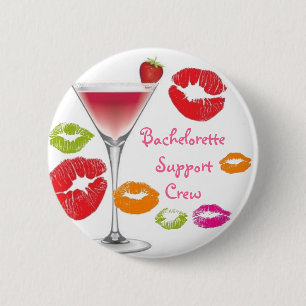 Macaron Rond 5 Cm Équipage de soutien de Bachelorette