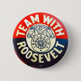 Macaron Rond 5 Cm Équipe avec Roosevelt - bouton