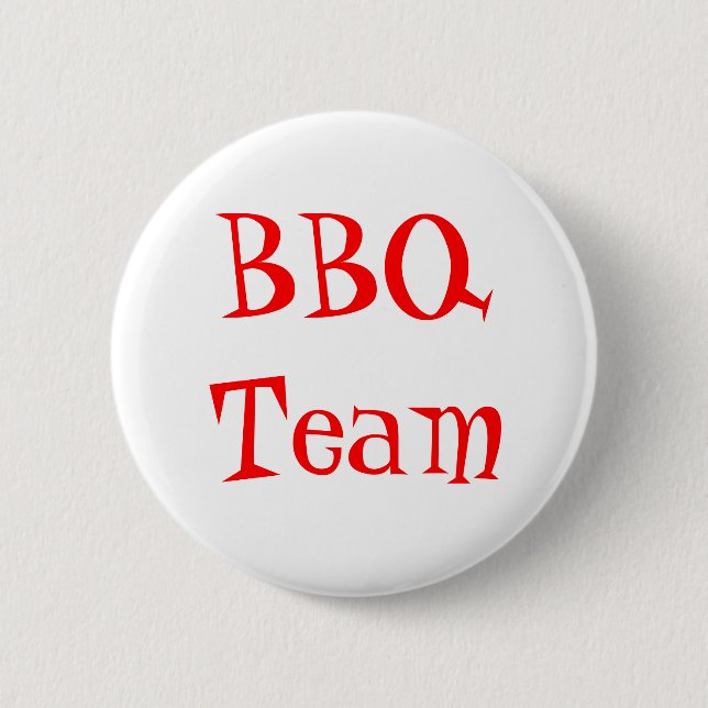 Macaron Rond 5 Cm Équipe BBQ Épinglé (Devant)