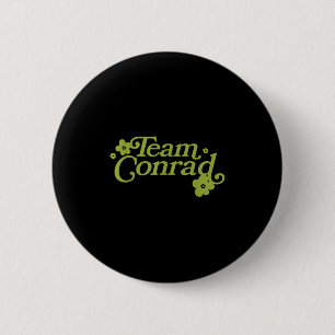 Macaron Rond 5 Cm Équipe Conrad Graphique Floral Pour Hommes Femmes