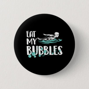 Macaron Rond 5 Cm Équipe cycliste Eat My Bubbles