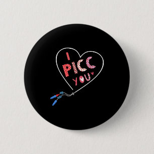 Macaron Rond 5 Cm Équipe d'accès vasculaire de la Saint-Valentin Cc