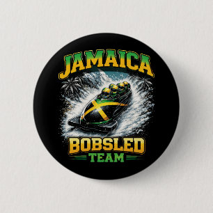 Macaron Rond 5 Cm Équipe de bobsleigh de Jamaïque