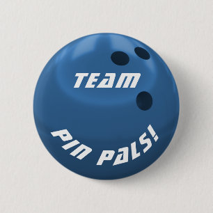 Macaron Rond 5 Cm Équipe de Bowling