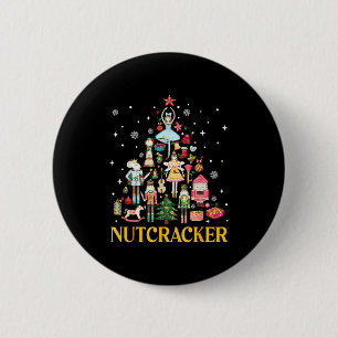 Macaron Rond 5 Cm Équipe de Casse-Noisette de Noël Ballet Danse Femm