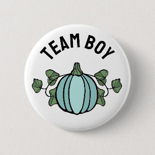 Macaron Rond 5 Cm Équipe de Citrouilles Bleu Cute Garçon Genre Revei