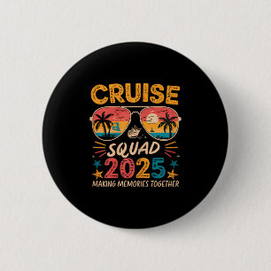Macaron Rond 5 Cm Équipe de croisière 2025 Famille de jumelage de va