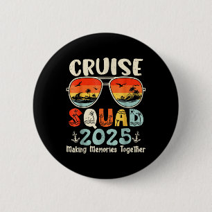 Macaron Rond 5 Cm Équipe de croisière 2025 Famille de jumelage de va
