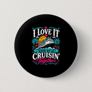 Macaron Rond 5 Cm Équipe de croisière 2026 amis famille couples asso